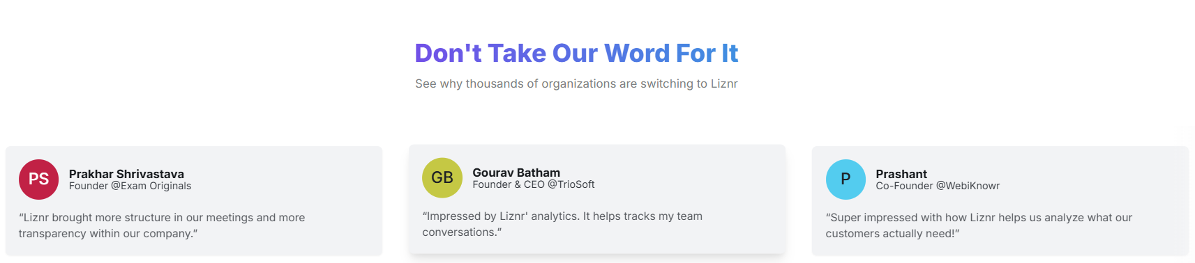 Lizy AI Secretary Case Studies